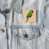 Großer grüner Macaw Button (Beispiel)