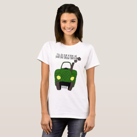Großer grüner Traktor T-Shirt (Vorne ganz)