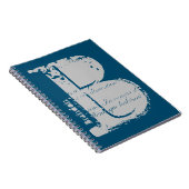 Großer Grunge Alphabet Brief B mit Namen Notizblock (Rechte Seite)