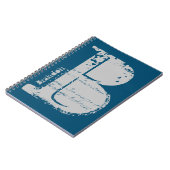 Großer Grunge Alphabet Brief B mit Namen Notizblock (Linke Seite)