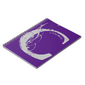 Großer Grunge Alphabet Brief C mit beliebigem Name Notizblock (Linke Seite)