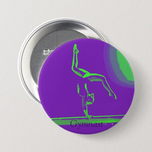 Großer Gymnastknopf Button (Vorne & Hinten)