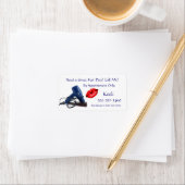 Großer Haartag Adressaufkleber (Insitu)