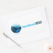 Großer HardenedBSD-Sticker Rechteckiger Aufkleber (Umschlag)