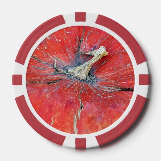 Großer Helle Kürbis Pokerchips (Vorderseite)