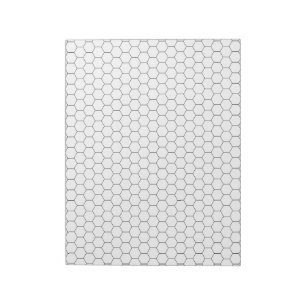Großer Hexagon-Graph-Papierstiftkopf Notizblock