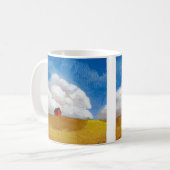 Großer Himmel bewölkt Kaffeetasse (Vorderseite Links)