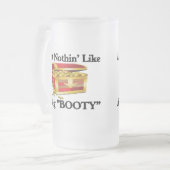 Großer "HINTERN " Mattglas Bierglas (Vorderseite Links)