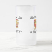 Großer "HINTERN " Mattglas Bierglas (Mittel)