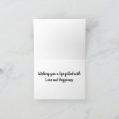 **GROSSER HINWEIS & WISHER** FÜR EINE BESONDERE KU KARTE (Innenseite)