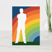 großer homosexueller Regenbogen, der heraus Ankündigung (Vorderseite)