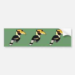 Großer Hornbill Autoaufkleber