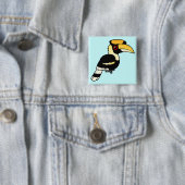 Großer Hornbill Button (Beispiel)