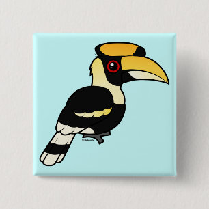 Großer Hornbill Button