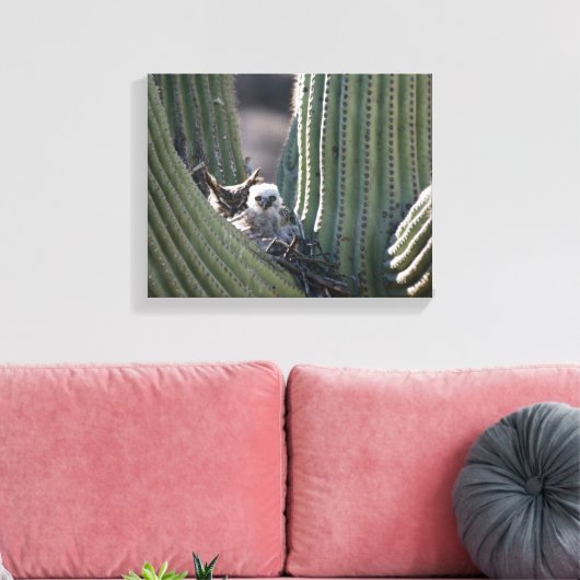 Großer Hornhühner Leinwanddruck (Insitu (Wohnzimmer))