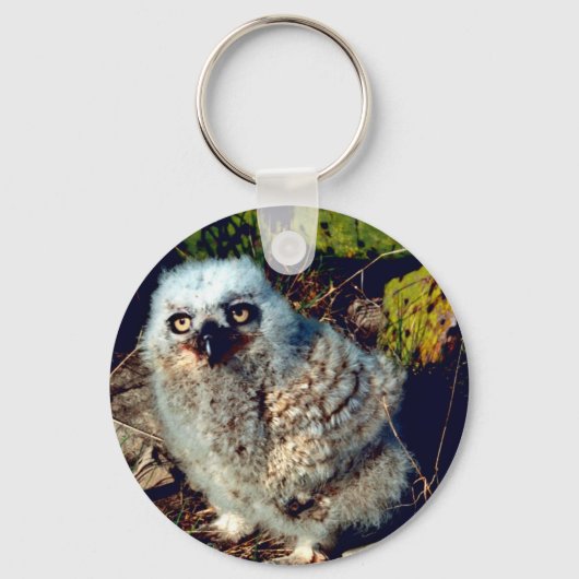 Großer Hornhühner Schlüsselanhänger (Vorderseite)