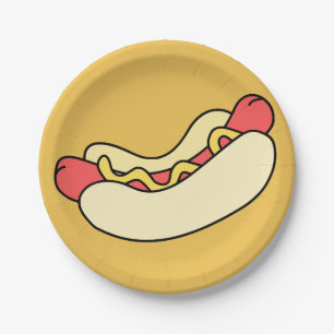 Großer Hotdog-Papier-Teller Pappteller