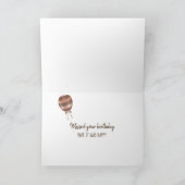 großer Hund auf Couch zum verspäteten Geburtstag Karte (Innenseite)