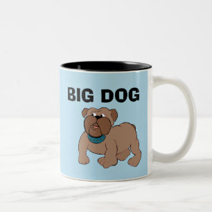 GROSSER Hund, BULLDOG-Kaffeetassen Zweifarbige Tasse