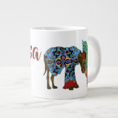 Großer Hund Jumbo-Tasse (Vorderseite Rechts)