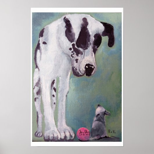 Großer Hund, Kleiner Hund Poster (Vorne)