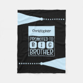 Grosser individuelle Name schwarz Fleecedecke (Vorderseite)