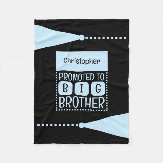 Grosser individuelle Name schwarz Fleecedecke (Vorderseite)