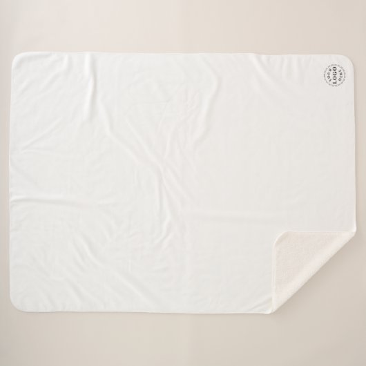 Großer individueller Sherpa-Blanket - Branding für Sherpadecke (Vorderseite (Horizontal))