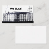 Großer industrieller Stahlkonstruktions-Bau Visitenkarte (Vorne/Hinten)