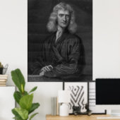 Großer Isaac Newton Print in hoher Auflösung Poster (Heimbüro)