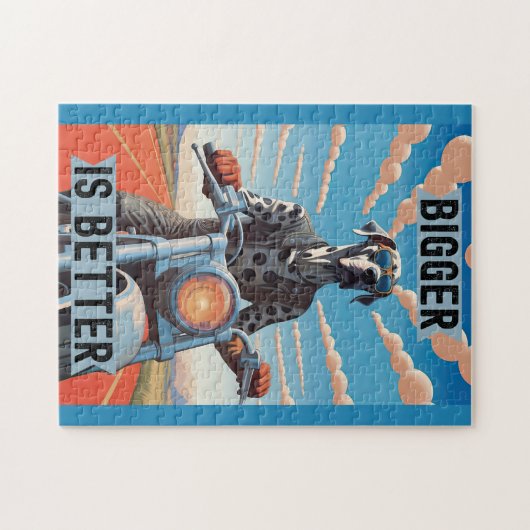 Größer ist besser: Ein großartiges Dan-Reiten mit Puzzle (Horizontal)