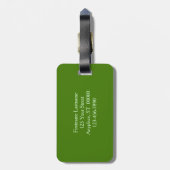 Grosser Jack in der Pulpit-Blume Personalisiert Gepäckanhänger (Rückseite vertikal)