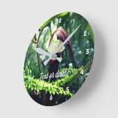 Grosser Jack in der Pulpit-Blume Personalisiert Runde Wanduhr (Winkel)