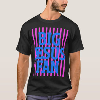 Großer Jesus-Fan-Gestreifter Preppy-Christlicher-G T-Shirt