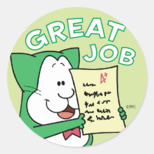 Großer Job-Aufkleber Crawfords Runder Aufkleber