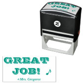 "GROSSER JOB!" Briefmarke aus Kautschuk Permastempel (Beispiel)