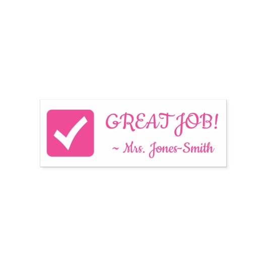 "GROSSER JOB!" Briefmarke für die Kennzeichnung vo Permastempel (Design)
