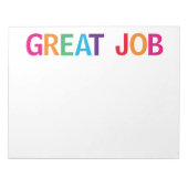 Großer Job Bright Notizblock (Vorderseite)