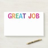 Großer Job Bright Post-it Klebezettel (Auf Schreibtisch)