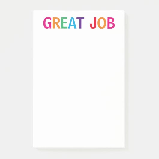 Großer Job Bright Post-it Klebezettel (Vorderseite)
