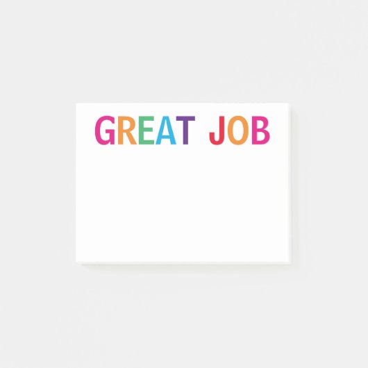 Großer Job Bright Post-it Klebezettel (Vorderseite)