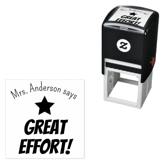 Großer Job bringt Lehrer Personalisiert auf den Pl Permastempel (Beispiel)