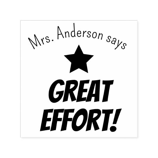 Großer Job bringt Lehrer Personalisiert auf den Pl Permastempel (Design)