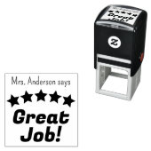 Großer Job bringt Lehrer Personalisiert auf den Pl Permastempel (Beispiel)