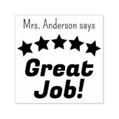 Großer Job bringt Lehrer Personalisiert auf den Pl Permastempel (Design)