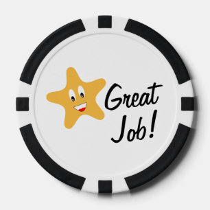 Großer Job!  Goldstern-Gewohnheit Pokerchips