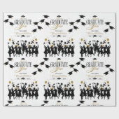 Großer Job, Graduate! Zeit zum Feiern des Party Geschenkpapier (Flach)