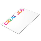 Großer Job-heller mehrfarbiger Block-Druck 11 x 8. Notizblock (angewinkelt)