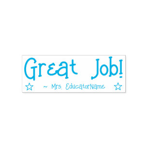 "Großer Job!" Instructor Rubber Briefmarke Permastempel