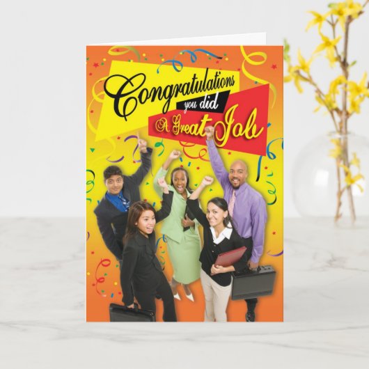 Großer Job Karte (Gelbe Blume)